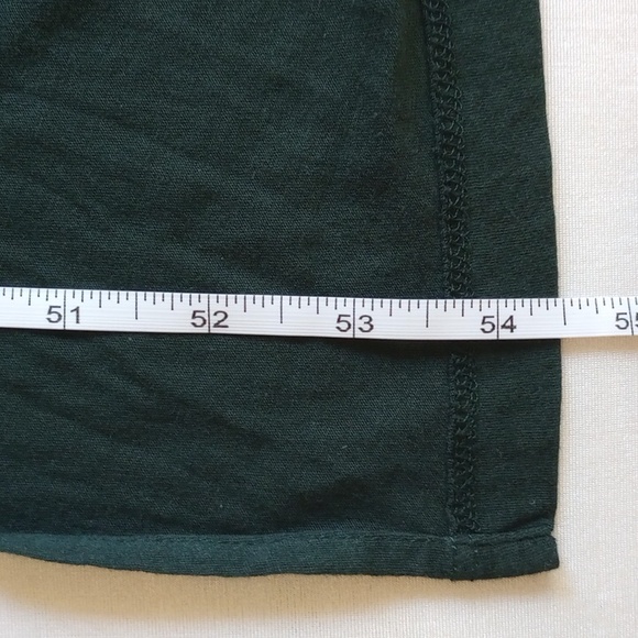 NWOT Lunya Organic Pima Cotton Knit Maxi Open Duster OS Forest Green - Picture 9 of 10